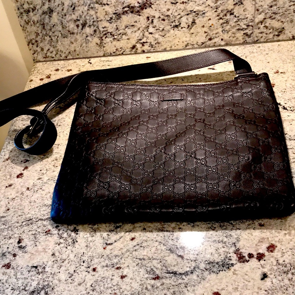 Gucci Messenger Guccissima Leather (dark drown)